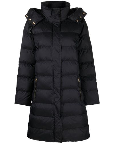 Pinko Parka acolchada con capucha - Negro