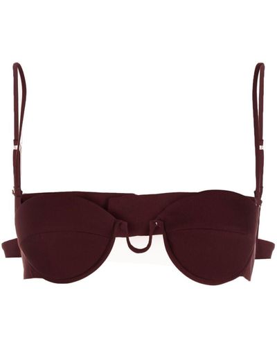 Stella McCartney Top de bikini con aros - Morado