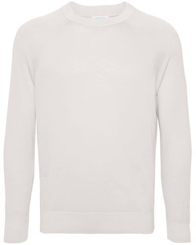 Malo Fine-knit Sweater - White