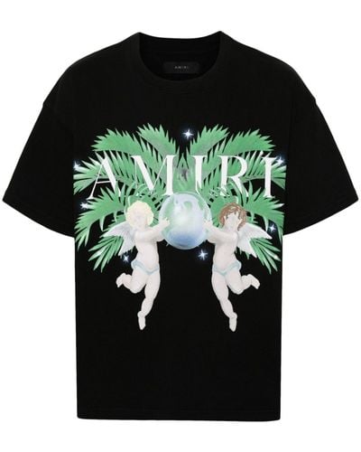 Amiri Cupid print crew neck t-shirt - Schwarz