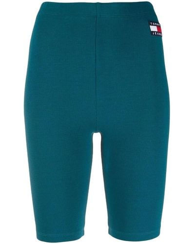 Tommy Hilfiger Logo Patch Cycling Shorts - Blue