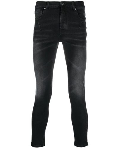 Les Hommes Skinny-cut Denim Jeans - Black
