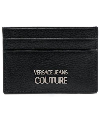 Versace Jeans Couture Portacarte con placca logo - Nero