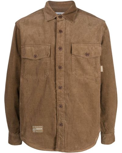 Chocoolate Long-sleeve Corduroy Shirt - Brown