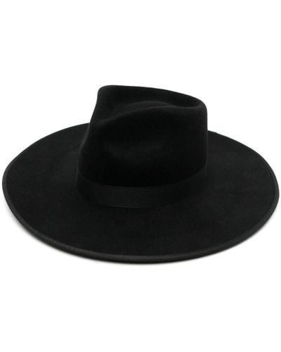 Lack of Color Rancher Wool Fedora Hat - Black