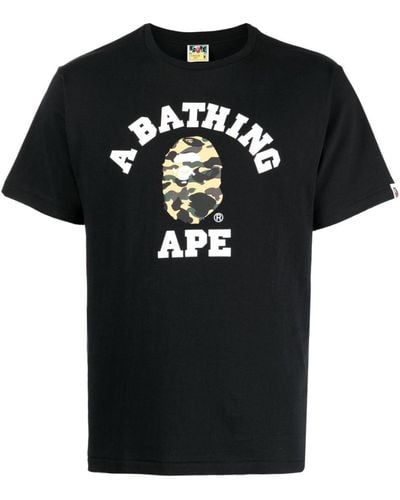 A Bathing Ape T-shirt con stampa - Nero