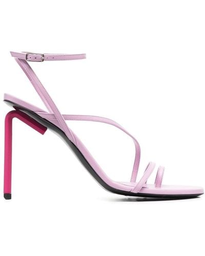 Off-White c/o Virgil Abloh Allen 110 Leather Sandals - Women's - Leather - Pink