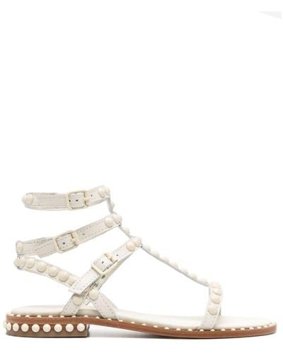 Ash Play Stud-embellished Sandals - White