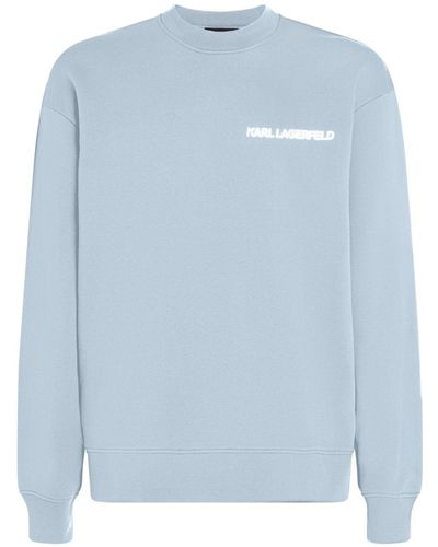 Karl Lagerfeld Ikonik 2.0 Organic Cotton Sweatshirt - Blue
