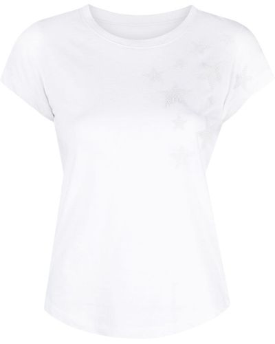 Zadig & Voltaire Skinny Rain Stars T-Shirt - Weiß