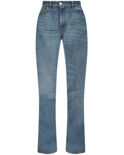 Coperni Buckle-detail Slim-fit Jeans - Blue