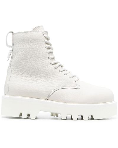 Furla Botas militares Rita con cordones - Neutro