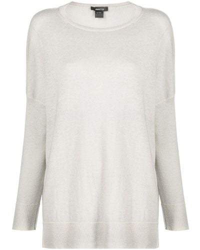 Avant Toi Cashmere Knitted Sweater - White