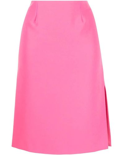 Vivetta Slit Mid-length Pencil Skirt - Pink