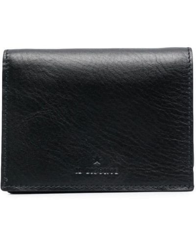 Il Bisonte Flap Slit-pocket Small Wallet - Black