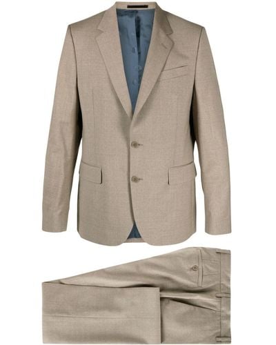 Paul Smith Costume boutonné à revers crantés - Gris