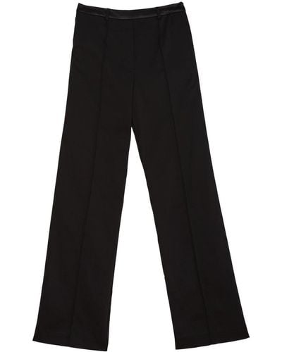 Fleur du Mal Crystal Cut-out Tailored Pants - Black