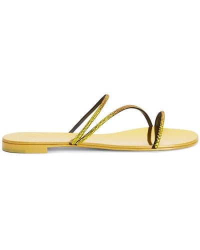 Giuseppe Zanotti Julianne Slip-on Sandals - Yellow