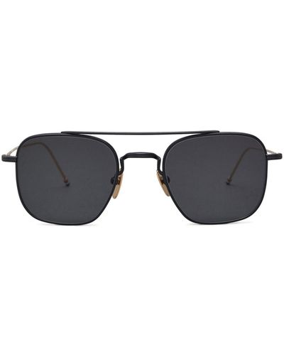 Thom Browne Square-frame Tinted Sunglasses - Black
