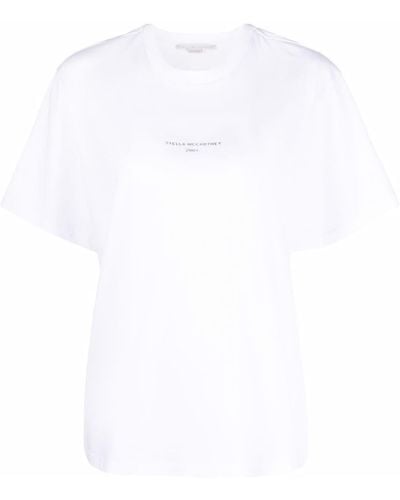 Stella McCartney 2001 T-Shirt mit Logo-Print - Weiß