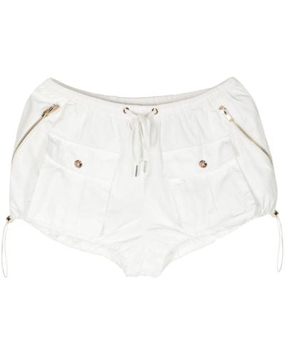 Cynthia Rowley Cargo-pocket Bloomer Shorts - White