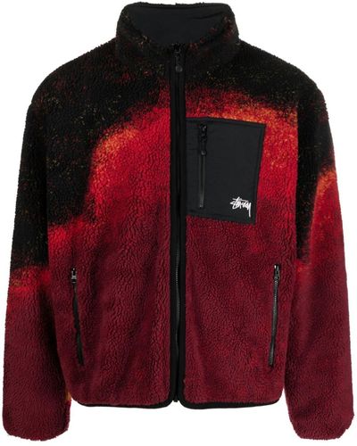 Stussy Sherpa-fleece Reversible Jacket - Red