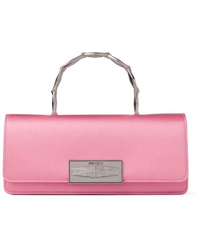 Jimmy Choo Diamond Leather Top-handle Bag - Pink