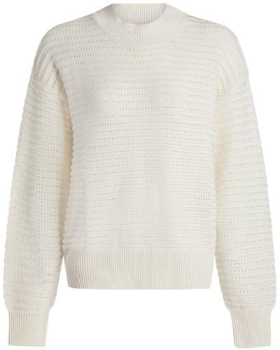 Varley Franco Cotton Sweater - White