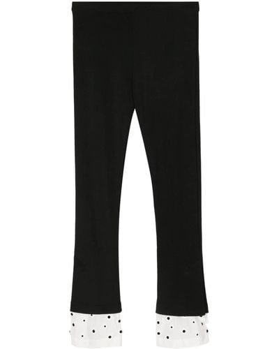 Toga High-waist Cropped Pants - Black
