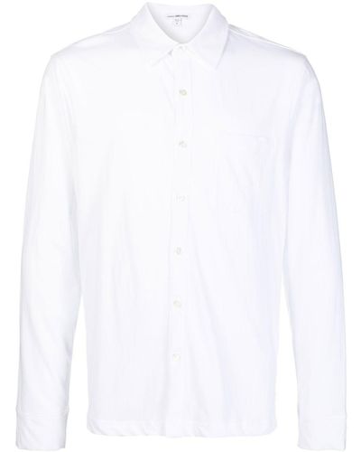 James Perse Long-sleeve Knit Shirt - White