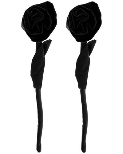 Simone Rocha Boucles d'oreilles Rose - Noir