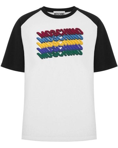 Moschino T-Shirt mit Logo-Print - Schwarz