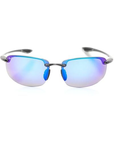 Maui Jim Ho'okipa XL Sonnenbrille im Biker-Look - Blau
