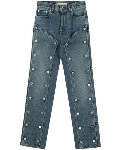 Y. Project Buttoned-panels Jeans - Blue
