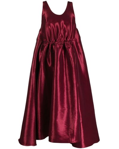 Kika Vargas Sleeveless Smock Dress - Red