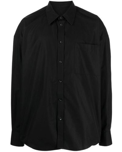 Alexander Wang Chemise en coton à boutonnière - Noir