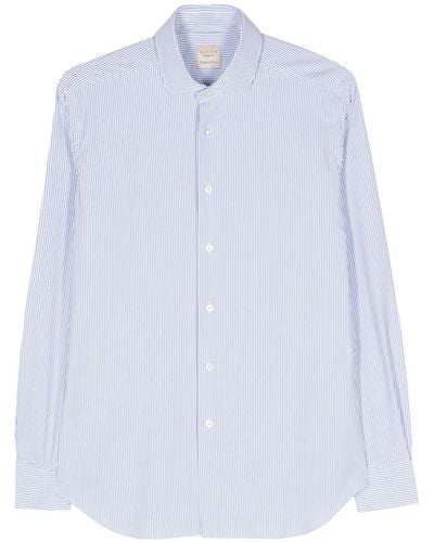 Xacus Vertical Stripe-pattern Shirt - Blue