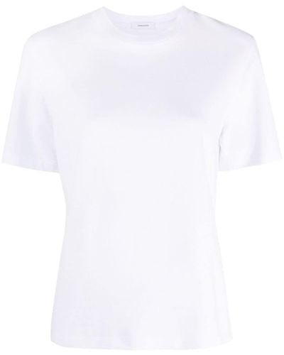 Ferragamo T-shirt en coton à manches courtes - Blanc