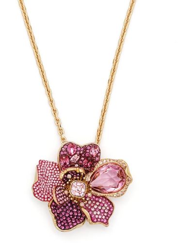 Swarovski Florere Pavé-pendant Necklace - Pink