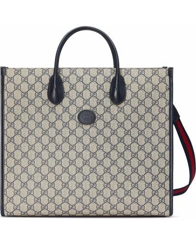 Gucci Medium Interlocking G tote bag - Grau