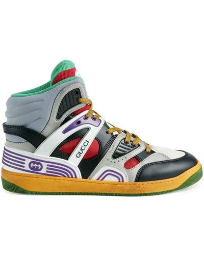 Gucci Basket High-top Sneakers - Meerkleurig
