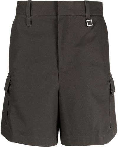 WOOYOUNGMI Shorts mit aufgesetzten Taschen - Schwarz