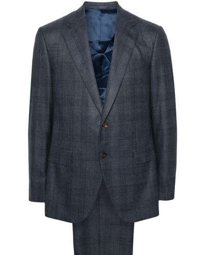 Caruso Norma Single-breasted Suit - Blue