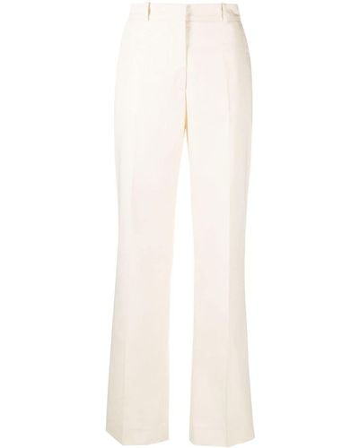 Calvin Klein Pantalon droit à taille haute - Blanc