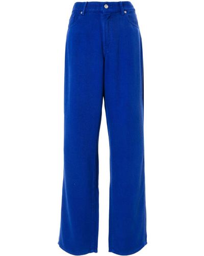 7 For All Mankind Tess Straight Broek - Blauw