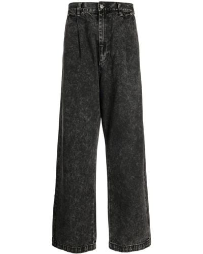 Izzue High-rise Straight Jeans - Black