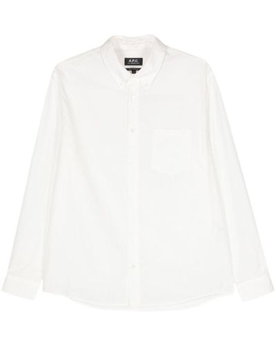 A.P.C. Camicia con ricamo - Bianco