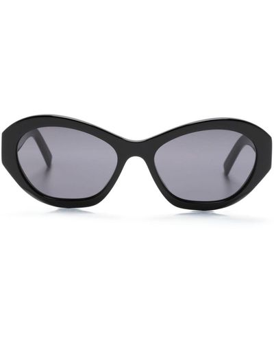 Givenchy Sonnenbrille mit ovalem Gestell - Schwarz