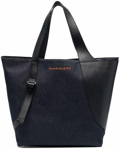 Alexander McQueen Harness Tote Bag - Blue