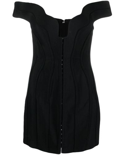Mugler Corset-style Mini Dress - Black